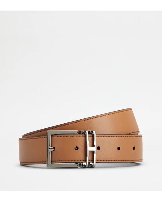 Tod's Brown Buckle Belt for men