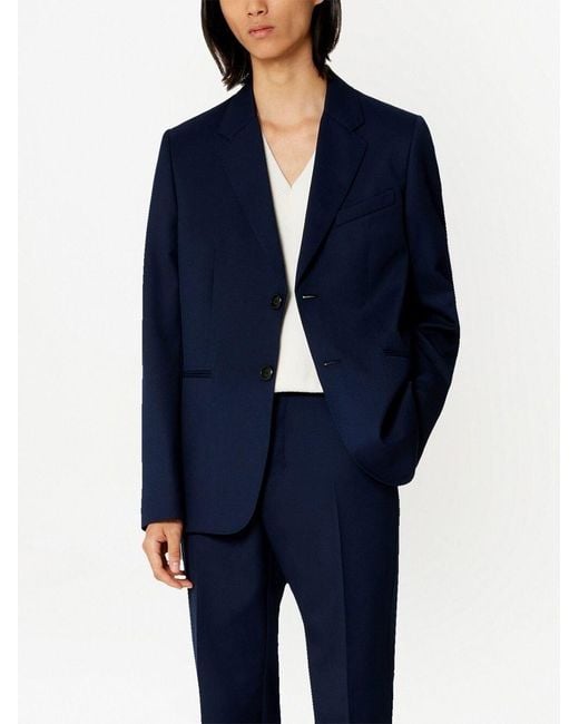 AMI Blue Ami Single-Breasted Tailored Jacket for men