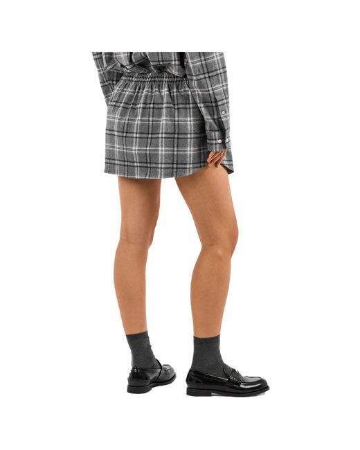 Miu Miu Gray Mini Skirt