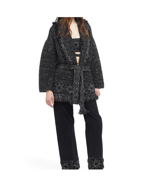 Alanui Gray City Lights Cardigan