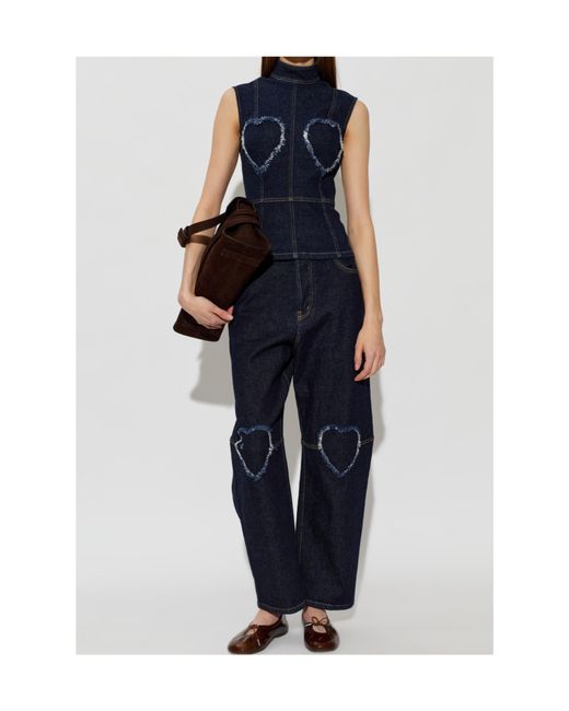 Moschino Blue Sleeveless Tops