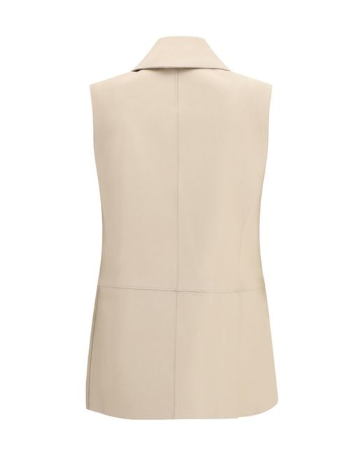 P.A.R.O.S.H. Natural Leather Gilet