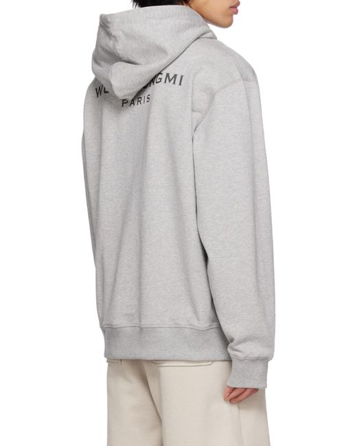 Wooyoungmi Gray Long-Sleeved Hoodie for men