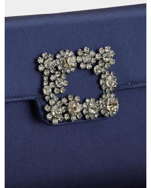 Roger Vivier Blue Efflorescence Clutch