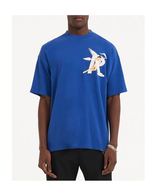 Represent Blue Graphic-Print Short-Sleeve T-Shirt for men