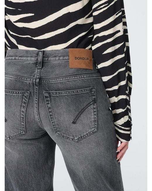 Dondup Gray Jacklyn Loose-Fit Jeans