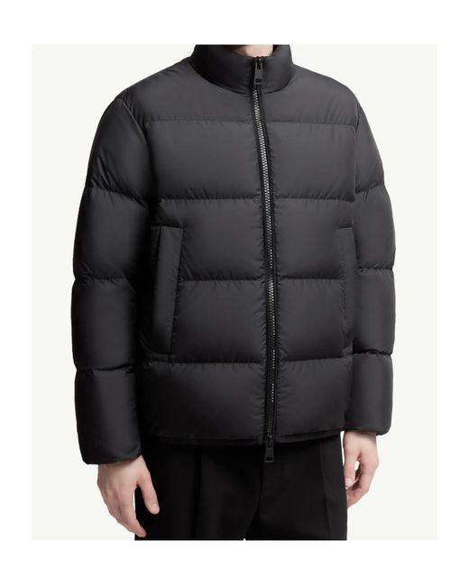 Moncler Black Erterle Zip-Up Puffer Jacket for men