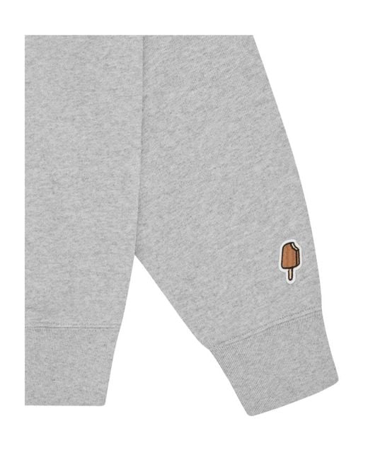 ICECREAM Gray Running Dog Graphic-Printed Crew-Neck Sweatshirt for men