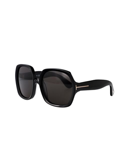 Tom Ford Black Eyewear Butterfly-Frame Sunglasses