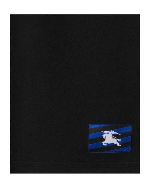 Burberry Black Cotton T-Shirt for men