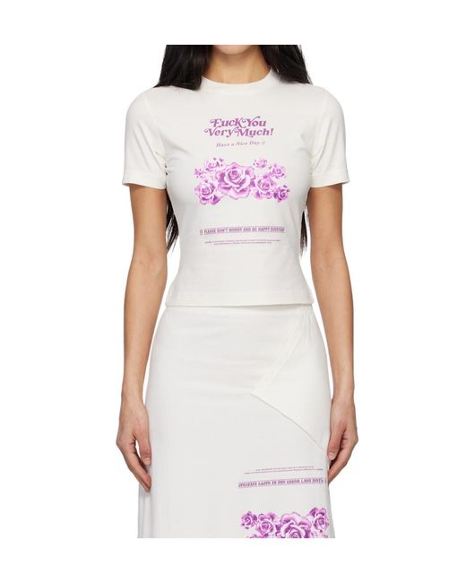 Vetements White Printed T-Shirt