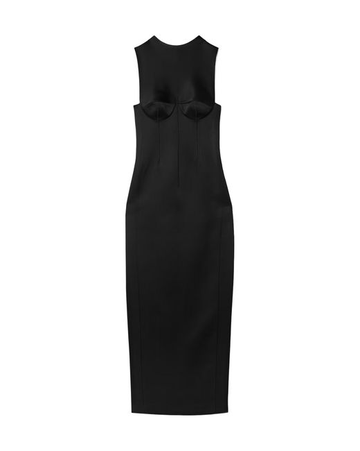 Khaite Black Shoshanna Bustier-Shape Maxi Dress