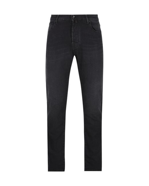 Jacob Cohen Black Slim-Fit Jeans for men
