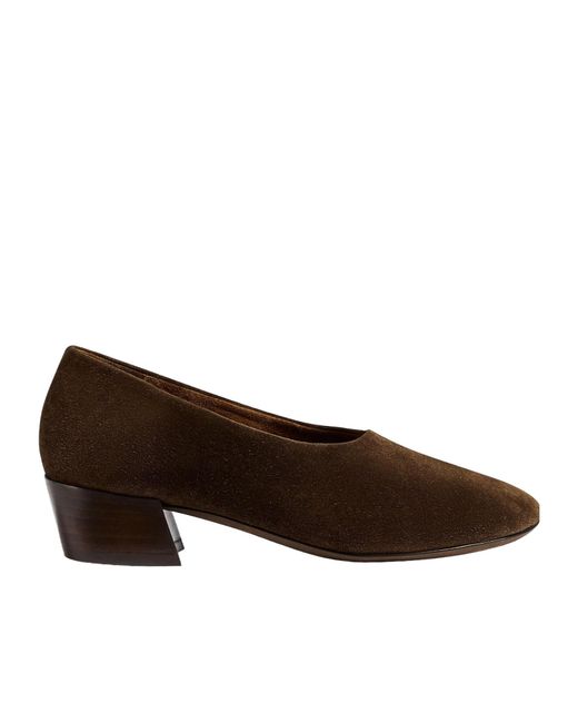 Khaite Brown Round-Toe High Heels