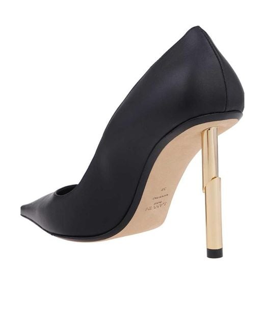 Lanvin Blue High Sculpted Heel Pointed-Toe Pumps