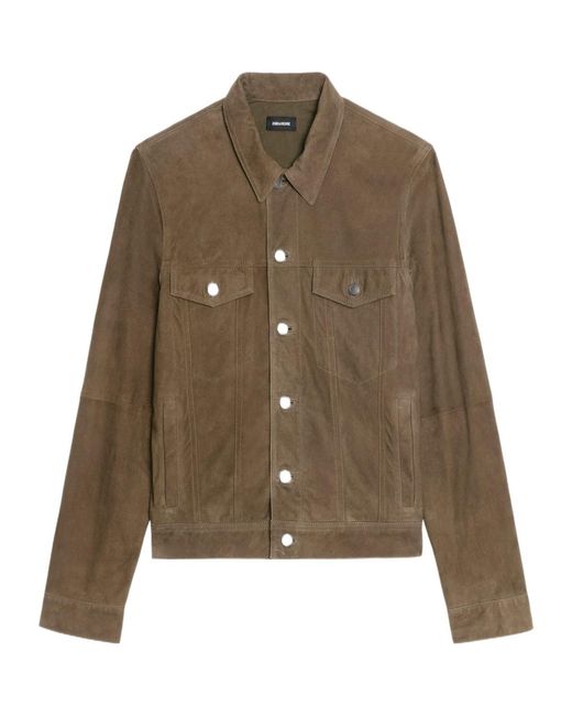 Zadig & Voltaire Green Long-Sleeved Casual Jacket for men