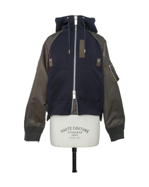 Sacai Blue Sponge Sweat Hoodie