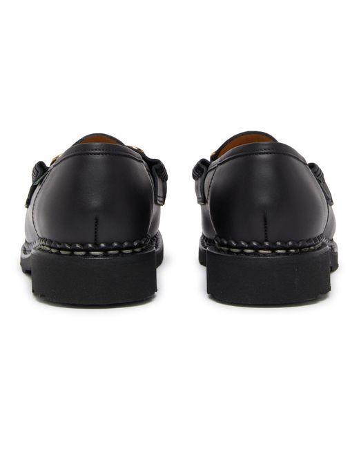 Paraboot Black Orsay Loafers