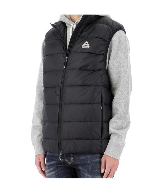 Pyrenex Black Quilted Down Vest for men