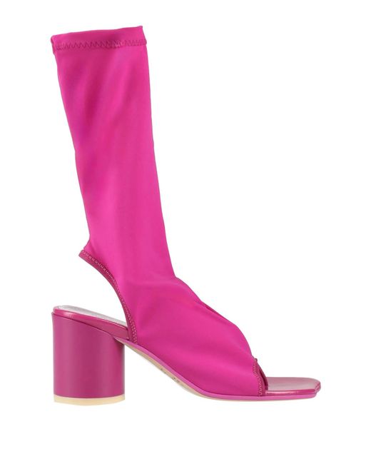 MM6 by Maison Margiela Pink Minimalist Flip-Flop Sandals