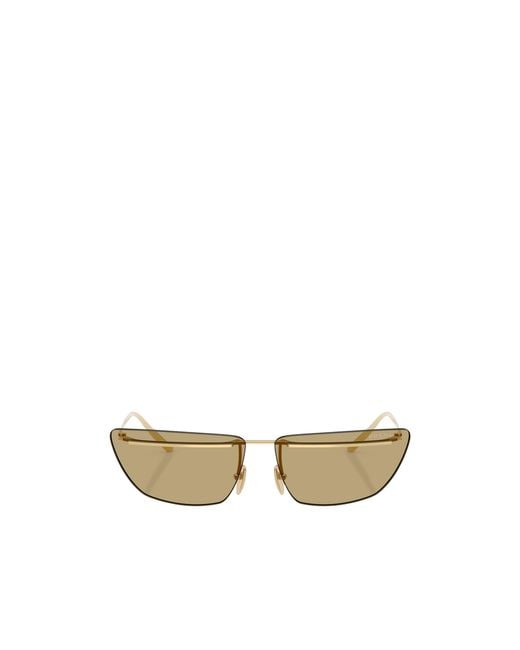 Prada Metallic Eyewear Butterfly Frame Sunglasses