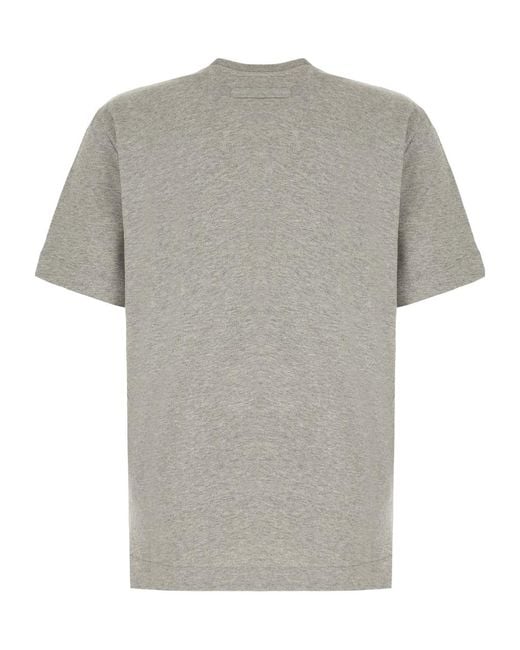 Zegna Gray Crew Neck T-Shirt for men