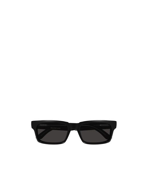Balenciaga Black Eyewear Rectangular Frame Sunglasses