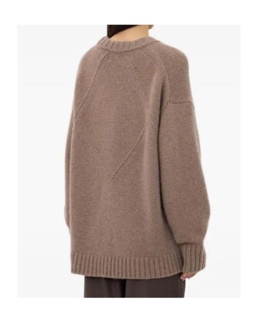 Loulou de Saison Brown Long-Sleeve Knit Top