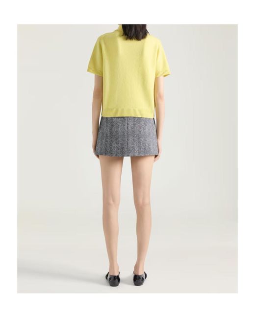 Givenchy Gray Sliced Mini Skirt