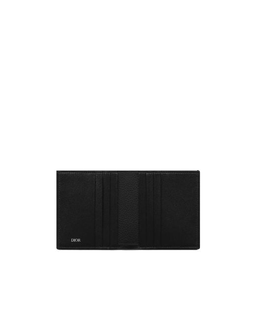 Dior Black Grain Logo Wallet for men