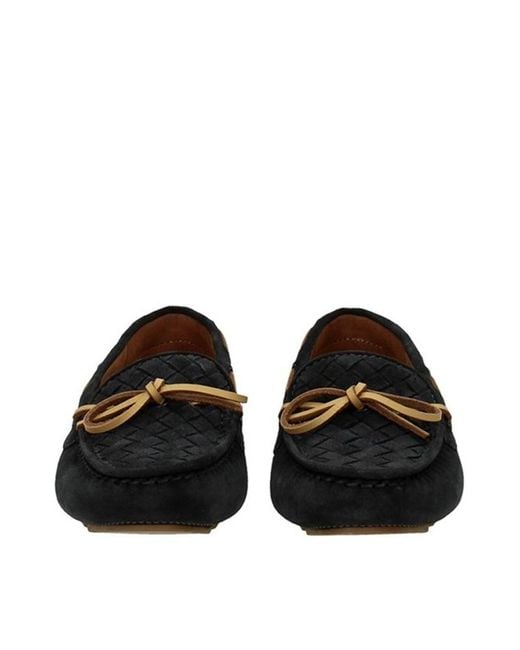 Bottega Veneta Black Round Head Loafer Shoes