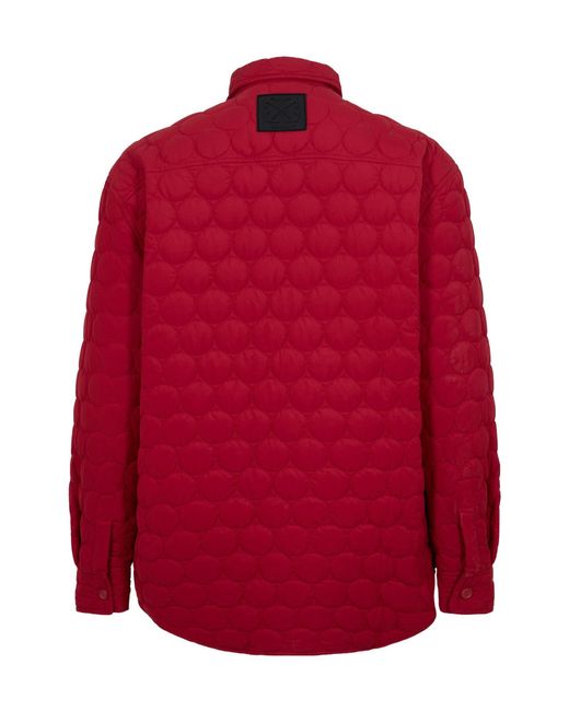 Off-White c/o Virgil Abloh Red Overshirt Sn99 for men