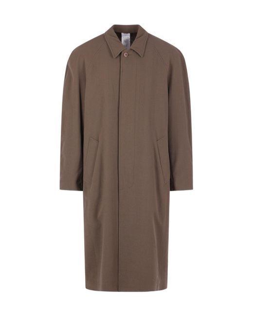 Magliano Brown Buttoned Coat for men
