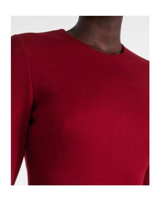 Elie Saab Belted Tiered Midi Dress