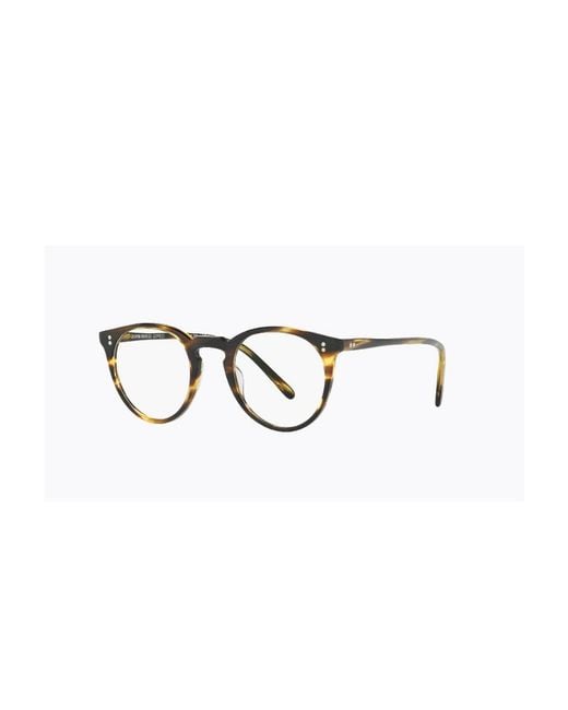 Oliver Peoples White O'Malley Oval Frame Glasses for men