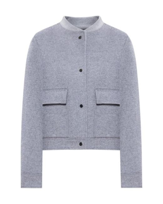Herno Blue Logo Coat