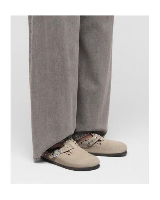 Birkenstock Brown Boston Rivet Clogs