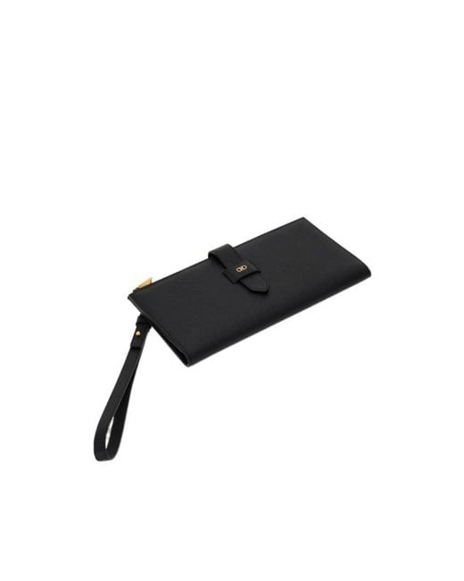 Ferragamo Black Ferragamo Gancini Document Holder for men