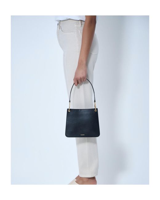 Jil Sander Blue Otto Small Shoulder Bag