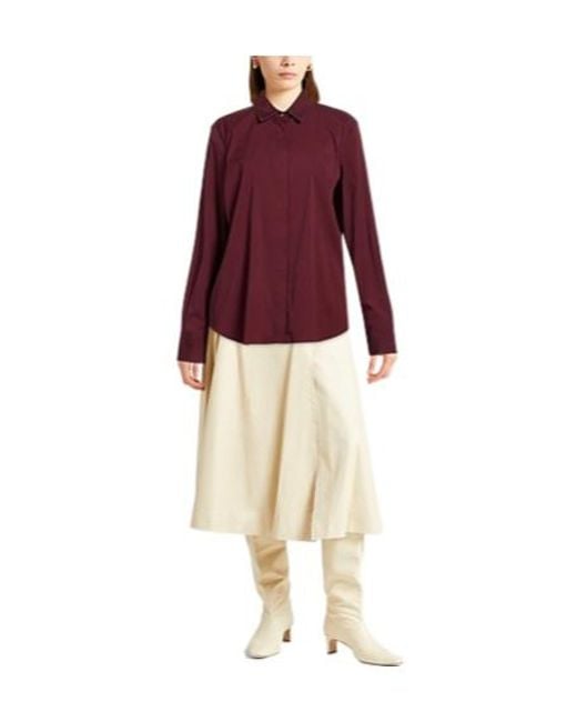 Brunello Cucinelli Purple A Versatile Solid-Color Shirt