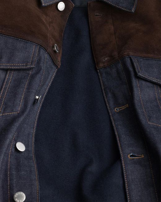 Prada Black Panelled Denim Jacket for men