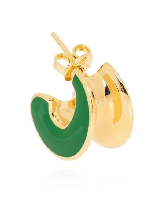 Bottega Veneta Yellow H Beam Small Earrings