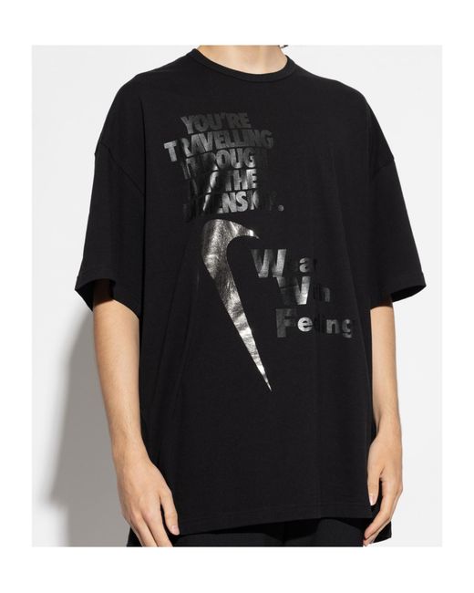 Comme des Garçons Black Printed T-Shirt for men