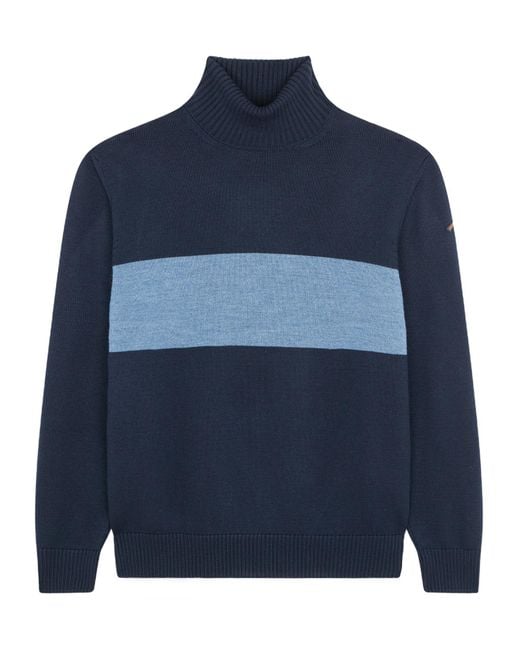 Paul & Shark Blue Virgin Wool Sweater for men