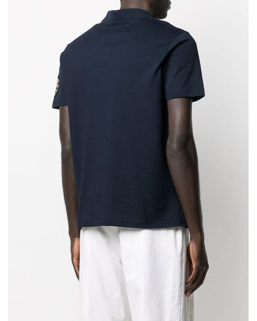 Paul & Shark Blue Logo Patch Polo Shirt for men