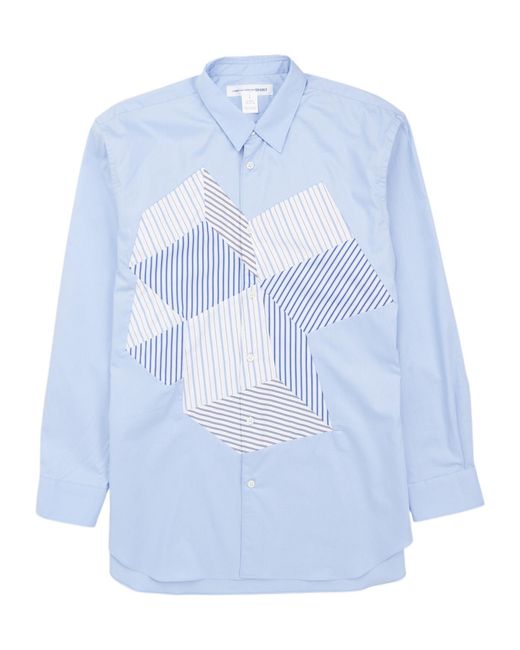 Comme des Garçons Blue Striped Shirt for men