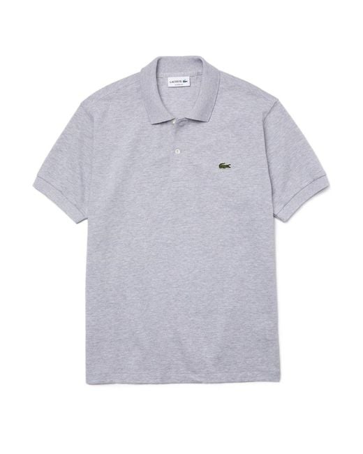 Lacoste Gray Classic Short Sleeve Polo Shirt for men