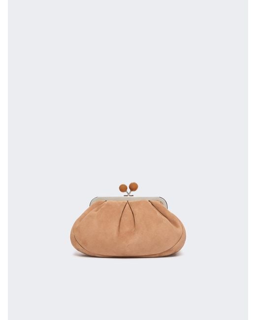 Weekend by Maxmara Natural Small Suede Pasticcino Bag