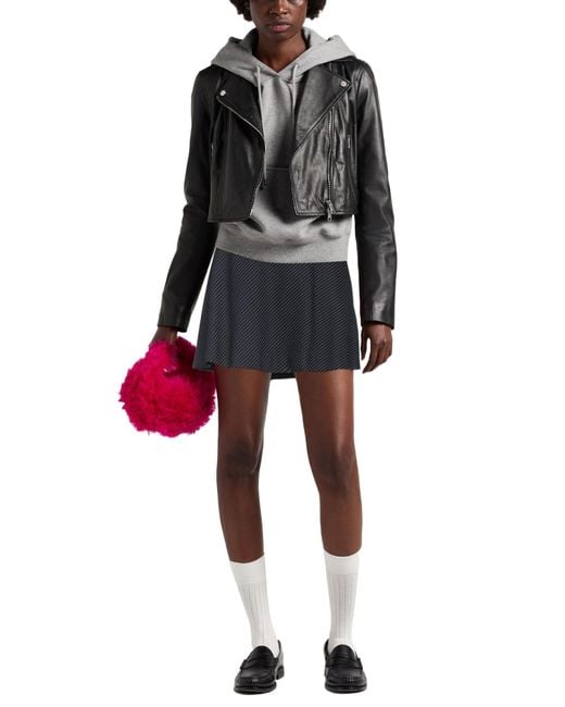 Rag & Bone Black Striped Aline Skirt