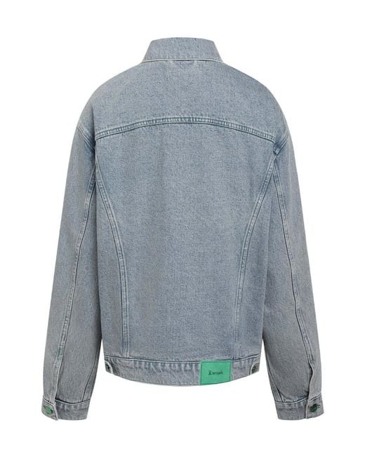 LIU REGALI Blue Logo Denim Jacket for men